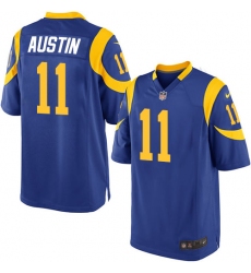 Men's Nike Los Angeles Rams #11 Tavon Austin Game Royal Blue Alternate NFL Jersey