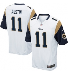 Men's Nike Los Angeles Rams #11 Tavon Austin Game White NFL Jersey