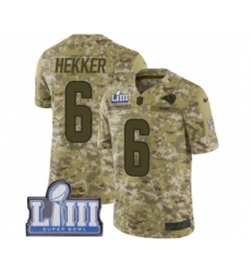 Men's Nike Los Angeles Rams #6 Johnny Hekker Limited Camo 2018 Salute to Service Super Bowl LIII Bound NFL Jersey