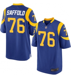 Men's Nike Los Angeles Rams #76 Rodger Saffold Game Royal Blue Alternate NFL Jersey