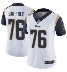 Women's Nike Los Angeles Rams #76 Rodger Saffold Elite White NFL Jersey