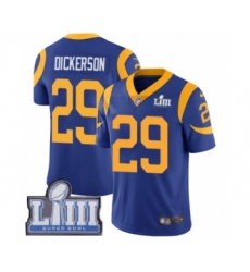 Youth Nike Los Angeles Rams #29 Eric Dickerson Royal Blue Alternate Vapor Untouchable Limited Player Super Bowl LIII Bound NFL Jersey