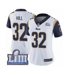 Women's Nike Los Angeles Rams #32 Troy Hill White Vapor Untouchable Limited Player Super Bowl LIII Bound NFL Jersey