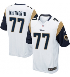 Men's Nike Los Angeles Rams #77 Andrew Whitworth Game White NFL Jersey
