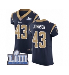 Men's Nike Los Angeles Rams #43 John Johnson Navy Blue Team Color Vapor Untouchable Elite Player Super Bowl LIII Bound NFL Jersey