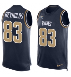 Men's Nike Los Angeles Rams #83 Josh Reynolds Limited Navy Blue Player Name & Number Tank Top NFL Jersey