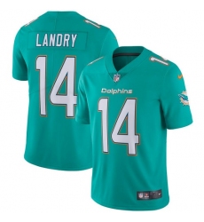 Youth Nike Miami Dolphins #14 Jarvis Landry Elite Aqua Green Team Color NFL Jersey