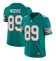 Youth Nike Miami Dolphins #89 Nat Moore Elite Aqua Green Alternate NFL Jersey
