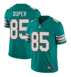 Men's Nike Miami Dolphins #85 Mark Duper Aqua Green Alternate Vapor Untouchable Limited Player NFL Jersey