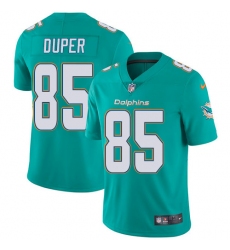 Men's Nike Miami Dolphins #85 Mark Duper Aqua Green Team Color Vapor Untouchable Limited Player NFL Jersey