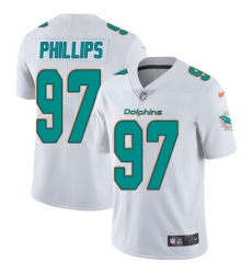 Men's Nike Miami Dolphins #97 Jordan Phillips White Vapor Untouchable Limited Player NFL Jersey