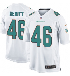 Men's Nike Miami Dolphins #46 Neville Hewitt Game White NFL Jersey