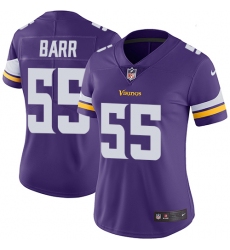 Women's Nike Minnesota Vikings #55 Anthony Barr Purple Team Color Vapor Untouchable Limited Player NFL Jersey
