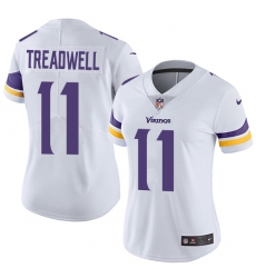Women's Nike Minnesota Vikings #11 Laquon Treadwell White Vapor Untouchable Limited Player NFL Jersey