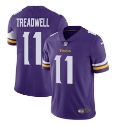 Youth Nike Minnesota Vikings #11 Laquon Treadwell Purple Team Color Vapor Untouchable Limited Player NFL Jersey