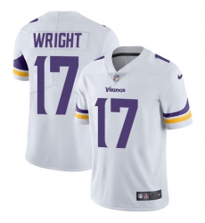 Men's Nike Minnesota Vikings #17 Jarius Wright White Vapor Untouchable Limited Player NFL Jersey
