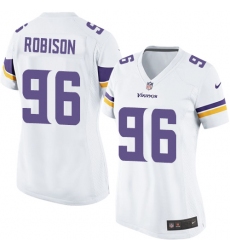 Women's Nike Minnesota Vikings #96 Brian Robison Game White NFL Jersey