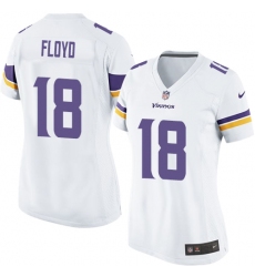 Women's Nike Minnesota Vikings #18 Michael Floyd Game White NFL Jersey
