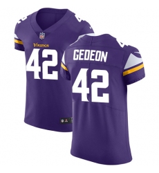 Men's Nike Minnesota Vikings #42 Ben Gedeon Purple Team Color Vapor Untouchable Elite Player NFL Jersey