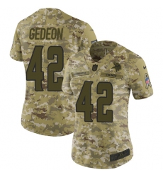 Women's Nike Minnesota Vikings #42 Ben Gedeon Limited Camo 2018 Salute to Service NFL Jersey