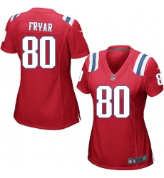 Women's Nike New England Patriots #80 Irving Fryar Game Red Alternate NFL Jersey