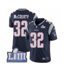 Men's Nike New England Patriots #32 Devin McCourty Navy Blue Team Color Vapor Untouchable Limited Player Super Bowl LIII Bound NFL Jersey