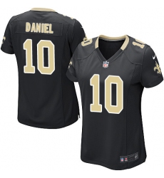 Women's Nike New Orleans Saints #10 Chase Daniel Game Black Team Color NFL Jersey