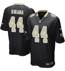 Men's Nike New Orleans Saints #44 Hau'oli Kikaha Game Black Team Color NFL Jersey