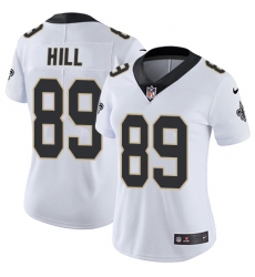 Women's Nike New Orleans Saints #89 Josh Hill Elite White NFL Jersey