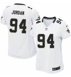 Women's Nike New Orleans Saints #94 Cameron Jordan Game White NFL Jersey