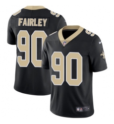 Men's Nike New Orleans Saints #90 Nick Fairley Black Team Color Vapor Untouchable Limited Player NFL Jersey