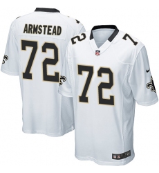 Men's Nike New Orleans Saints #72 Terron Armstead Game White NFL Jersey