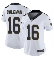 Women's Nike New Orleans Saints #16 Brandon Coleman White Vapor Untouchable Limited Player NFL Jersey
