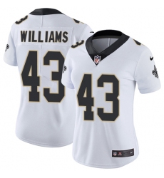 Women's Nike New Orleans Saints #43 Marcus Williams Elite White NFL Jersey