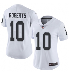 Women's Nike Oakland Raiders #10 Seth Roberts White Vapor Untouchable Limited Player NFL Jersey