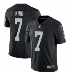 Youth Nike Oakland Raiders #7 Marquette King Black Team Color Vapor Untouchable Limited Player NFL Jersey