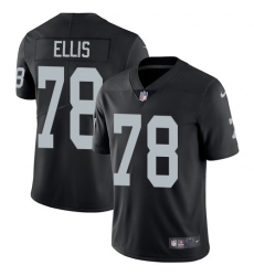 Youth Nike Oakland Raiders #78 Justin Ellis Black Team Color Vapor Untouchable Limited Player NFL Jersey
