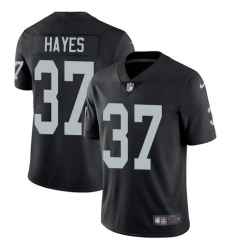 Men's Nike Oakland Raiders #37 Lester Hayes Black Team Color Vapor Untouchable Limited Player NFL Jersey