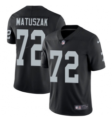 Youth Nike Oakland Raiders #72 John Matuszak Black Team Color Vapor Untouchable Limited Player NFL Jersey