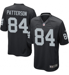 Men's Nike Oakland Raiders #84 Cordarrelle Patterson Game Black Team Color NFL Jersey