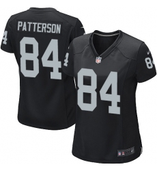 Women's Nike Oakland Raiders #84 Cordarrelle Patterson Game Black Team Color NFL Jersey