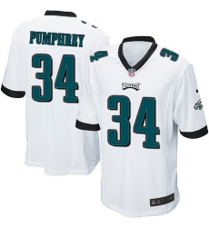 Men's Nike Philadelphia Eagles #34 Donnel Pumphrey Game White NFL Jersey