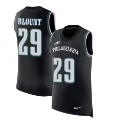 Men's Nike Philadelphia Eagles #29 LeGarrette Blount Black Rush Player Name & Number Tank Top NFL Jersey