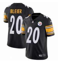 Men's Nike Pittsburgh Steelers #20 Rocky Bleier Black Team Color Vapor Untouchable Limited Player NFL Jersey
