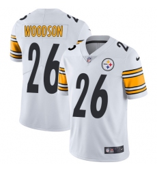 Men's Nike Pittsburgh Steelers #26 Rod Woodson White Vapor Untouchable Limited Player NFL Jersey