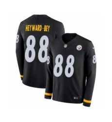 Youth Nike Pittsburgh Steelers #88 Darrius Heyward-Bey Limited Black Therma Long Sleeve NFL Jersey
