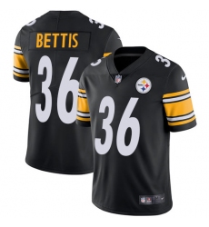 Youth Nike Pittsburgh Steelers #36 Jerome Bettis Black Team Color Vapor Untouchable Limited Player NFL Jersey