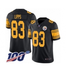 Youth Pittsburgh Steelers #83 Louis Lipps Limited Black Rush Vapor Untouchable 100th Season Football Jersey