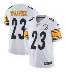 Men's Nike Pittsburgh Steelers #23 Mike Wagner White Vapor Untouchable Limited Player NFL Jersey