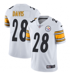 Youth Nike Pittsburgh Steelers #28 Sean Davis White Vapor Untouchable Limited Player NFL Jersey
